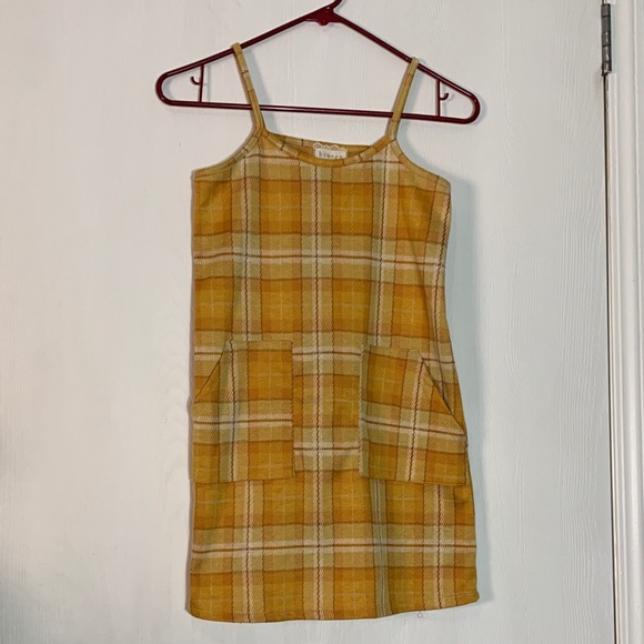 btween Other - btween Yellow Plaid Casual Dress Poly Size 10